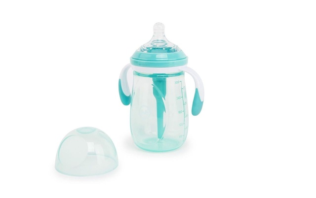 Бутылочка 10020 антикол. с ручками и силик. соской 300 мл.