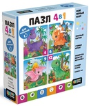 Baby Games. Пазл 4в1 (4-6-9-12). Дракончики. в/к 18*18*5 см