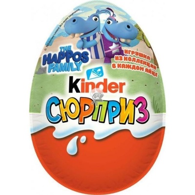 Яйцо шоколадное "Киндер сюрприз" Мирак/Бегемоты
