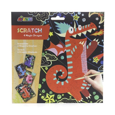 Цветная гравюра Волшебные драконы