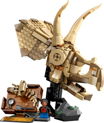 76969 Jurassic World Окаменелости динозавра: Череп трицератопса
