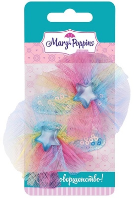 Набор заколок клик-клак "Радуга" 2шт