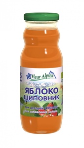 Сок Флёр Альпин Органик Яблоко-шиповник с 5 мес. 200 мл./8