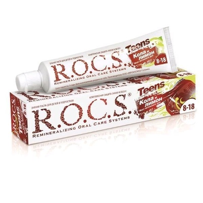 Зубная паста Рокс Кола и лимон (для школьников)