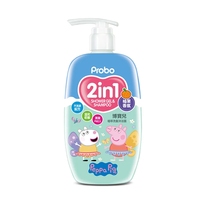 Шампунь и гель для душа 2в1 детский (Peppa Pig) аромат цитр 500мл, 1/12