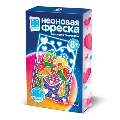 430014 Неон фреска мини Под знаком любви