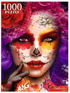 Пазлы 1000 эл. Яркая девушка