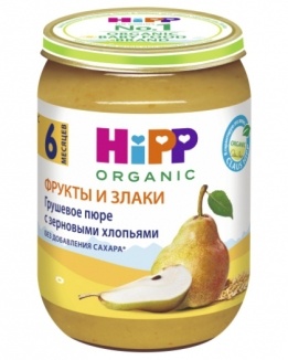 Пюре Хипп злаки,груши (190)