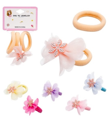 Резиночки для волос, 3 шт. на подвесе, 