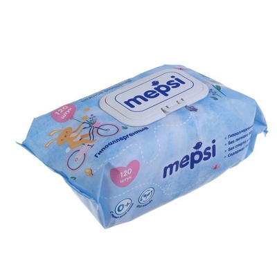 Mepsi Салфетки влажные гипоаллергенные 120 шт.