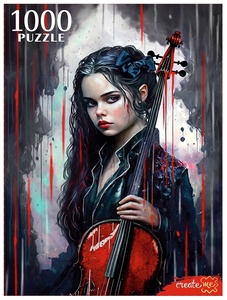 Пазлы 1000 эл. Девушка с виолончелью