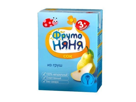Сок Фруто Няня груша осветленный 0,2л