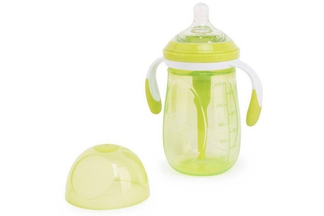 Бутылочка 10020 антикол. с ручками и силик. соской 300 мл.