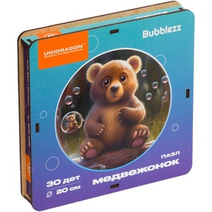 Дер. пазл "Bubblezz" Медвежонок (30 дет.)
