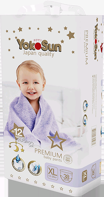 Подгузники-трусики  "Yokosun" PREMIUM ХL 12-20 кг. (38 шт.)/4