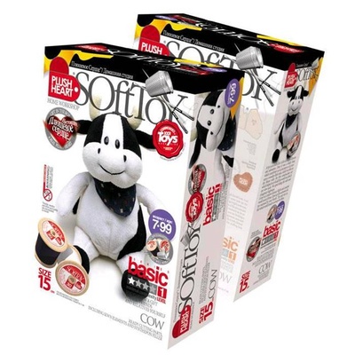 457023 Плюшевое сердце Корова