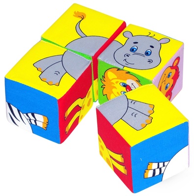 Кубики "Собери картинку" Животные-2