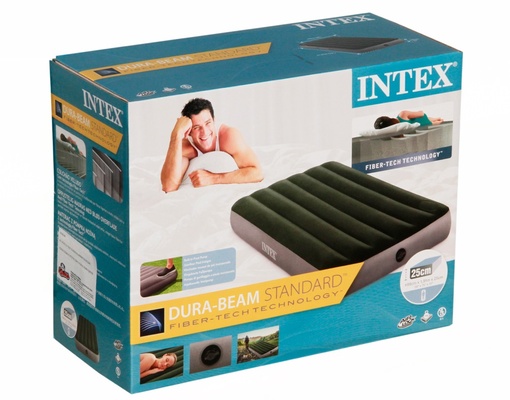 Кровать надувная, со встр. ножным насосом, 99*1,91*25 см INTEX