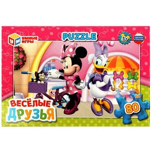 Пазлы 80Д "Весёлые друзья. Девочки"