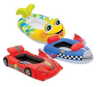 Лодка "Круиз" 100*97 см, от 3-6 лет, 3 вида в ассорт. INTEX