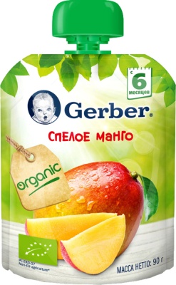 Пюре Гербер Манго 90г/7