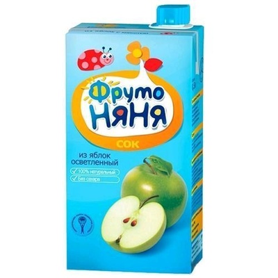 Сок Фруто Няня яблоко осветл. 0,5л