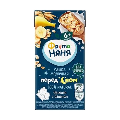 (БЗМЖ) Каша Нестле Молоко, овсянка, груша, банан 200г /9