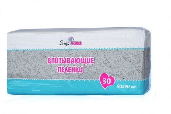 Пеленки впит. "Элара KIDS" 60*90 (30шт)