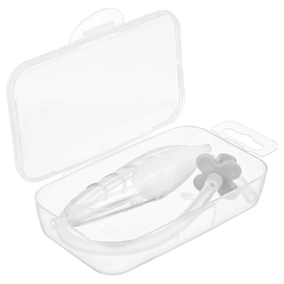 Аспиратор назальный с мягким наконечником ROXY-KIDS (в футляре), серый мундштук