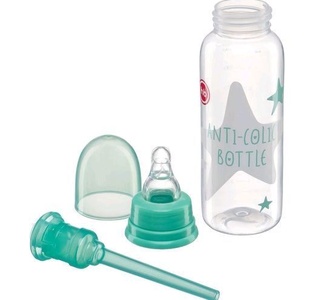 Бутылочка 10015 антиколиковая с силиконовой соской 250 мл.	