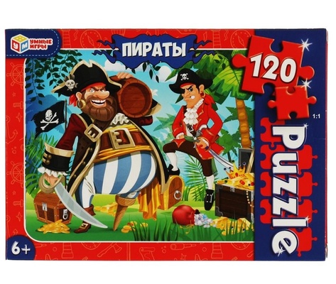 Пазлы 120Д "Пираты" 