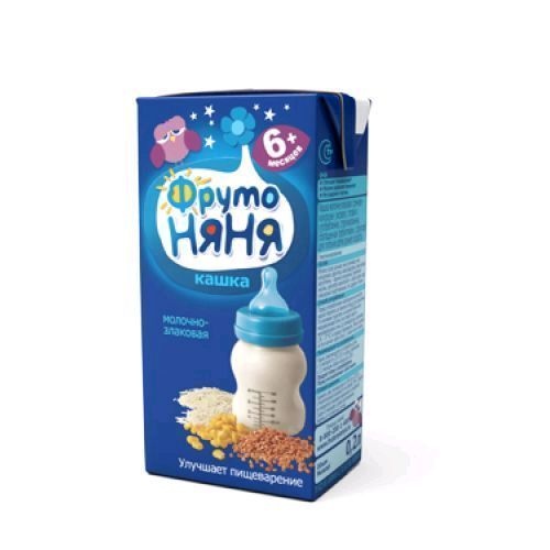 (БЗМЖ) Пюре Фруто Няня каша молоко, злаки 0,2л.