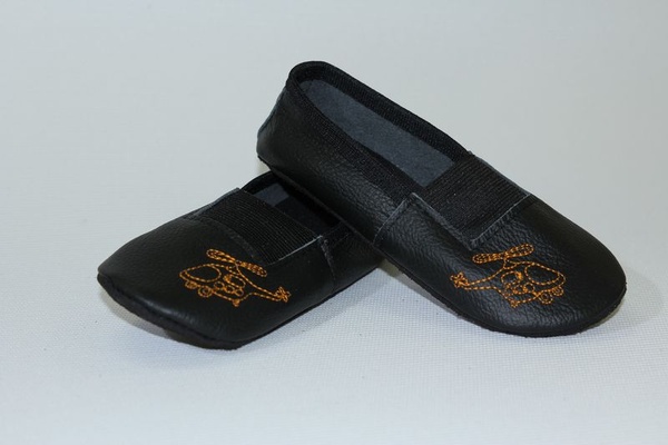 Чешки чёрные иск.кожа Ассорти 305 р.17,5