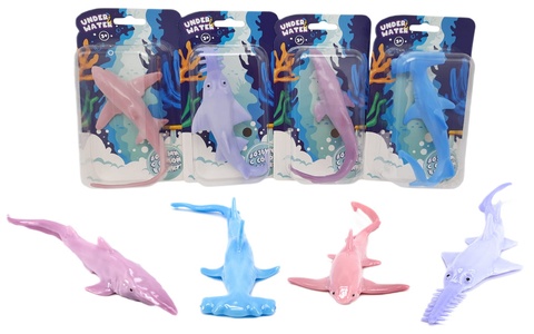 Тянущаяся игрушка "Акула", ассорти, блистер,1/3