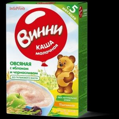 Батончик Органик Овсяный с яблоком и абрикосом с 3 лет 23 гр./16
