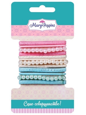 Набор резинок для волос  " Жемчуг" 12 шт.