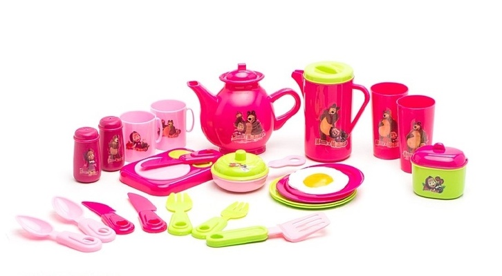 Набор посуды "Маша и Медведь" 23 предмета