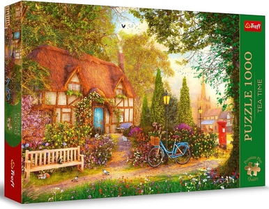 Пазл 1000 дет. Время чая: Коттедж с соломенной крышей
