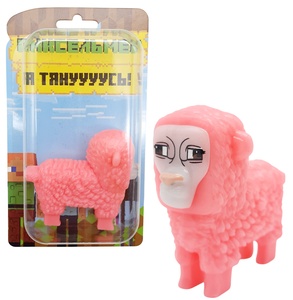 Тянущаяся игрушка "Майнкрафт" Овечка 6,5 см, блистер,1/3