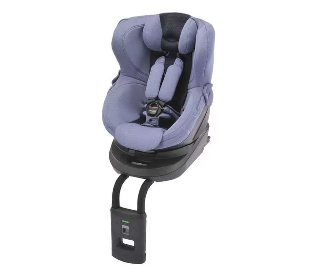 Автокресло Kurutto 4i, изофикс (2,5-18 кг) голубое