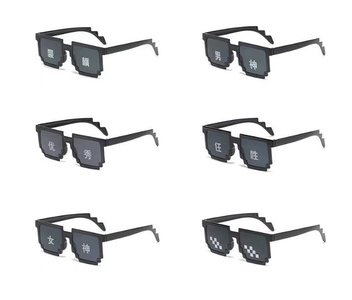 3 Аксессуары Очки чёрные