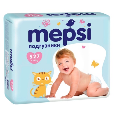Подгузники Mepsi S (4-9 кг.) 27 шт/12.