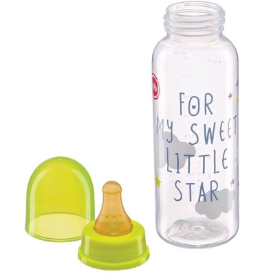 Бутылочка 10018 с латексной соской 250 мл.	