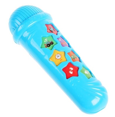 Микрофон Синий Трактор 10 песен из м/ф, аплодисменты, рег. громкости, блист, бат