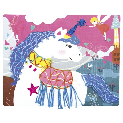 Набор для творчества в технике стринг-арт (нитяная графика) "Единорог"