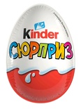 Яйцо шоколадное "Киндер сюрприз" Аппл.